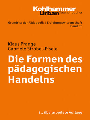 cover image of Die Formen des pädagogischen Handelns